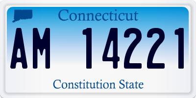 CT license plate AM14221