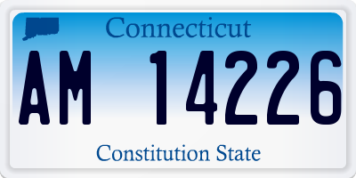 CT license plate AM14226