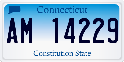 CT license plate AM14229