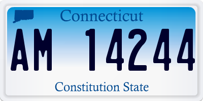CT license plate AM14244