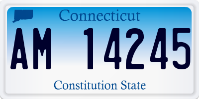 CT license plate AM14245
