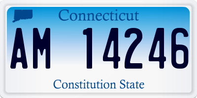 CT license plate AM14246
