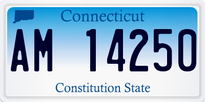 CT license plate AM14250