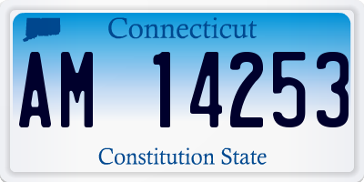 CT license plate AM14253