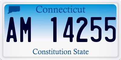 CT license plate AM14255