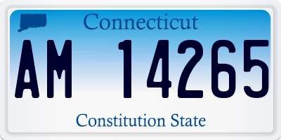 CT license plate AM14265