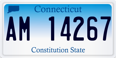 CT license plate AM14267