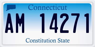 CT license plate AM14271
