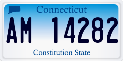 CT license plate AM14282
