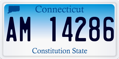 CT license plate AM14286