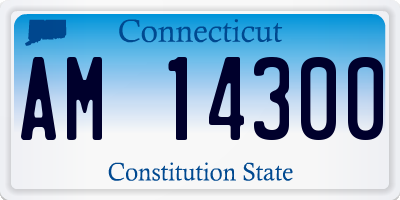 CT license plate AM14300