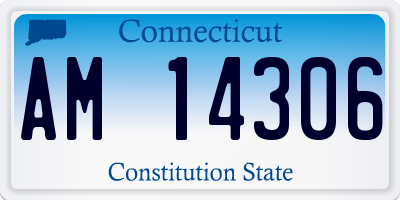 CT license plate AM14306
