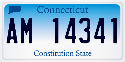 CT license plate AM14341
