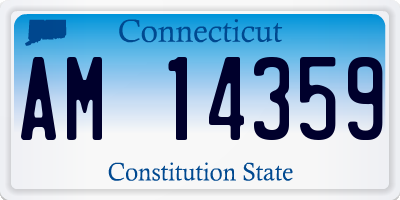 CT license plate AM14359