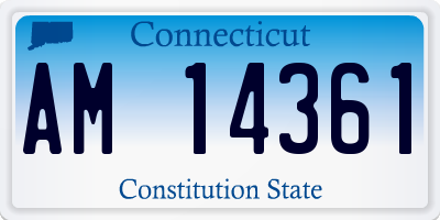 CT license plate AM14361