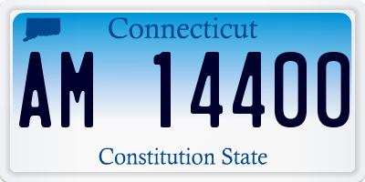 CT license plate AM14400