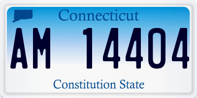 CT license plate AM14404