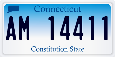 CT license plate AM14411