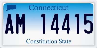 CT license plate AM14415