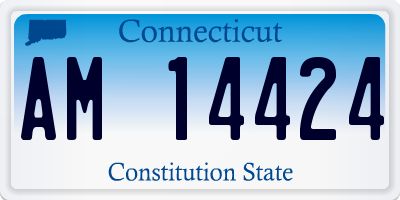 CT license plate AM14424