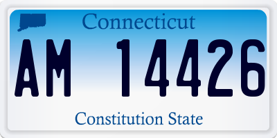 CT license plate AM14426