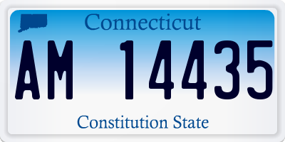 CT license plate AM14435