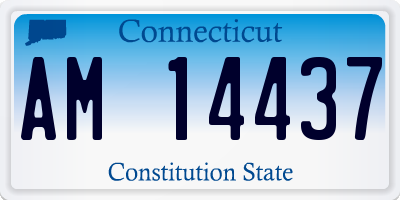 CT license plate AM14437