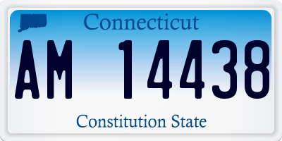 CT license plate AM14438