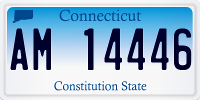 CT license plate AM14446