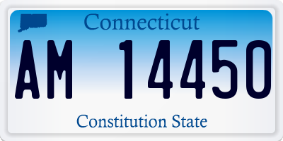 CT license plate AM14450