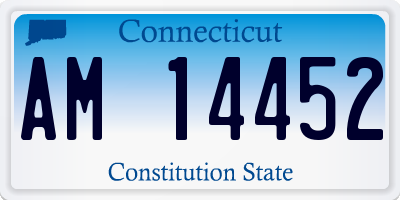 CT license plate AM14452