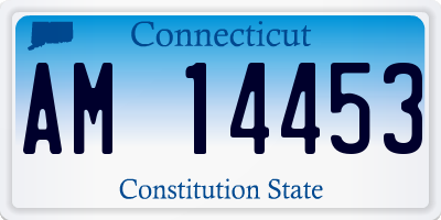 CT license plate AM14453
