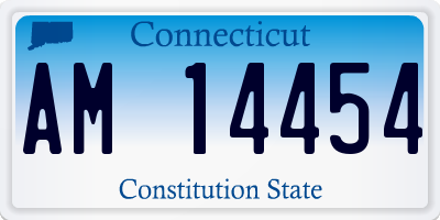 CT license plate AM14454