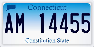 CT license plate AM14455