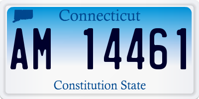 CT license plate AM14461