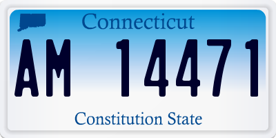 CT license plate AM14471