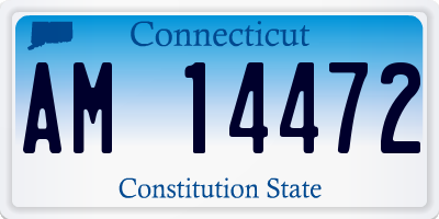 CT license plate AM14472
