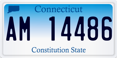 CT license plate AM14486