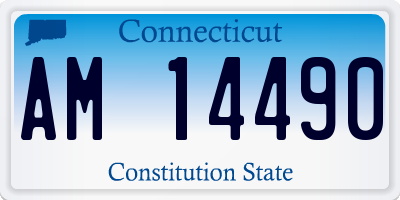 CT license plate AM14490