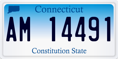 CT license plate AM14491