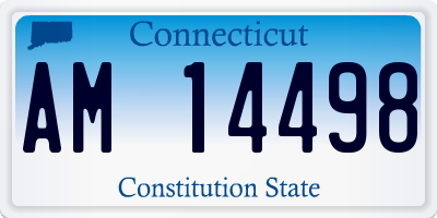 CT license plate AM14498