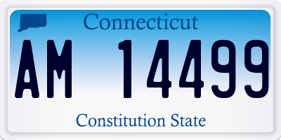 CT license plate AM14499