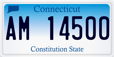 CT license plate AM14500