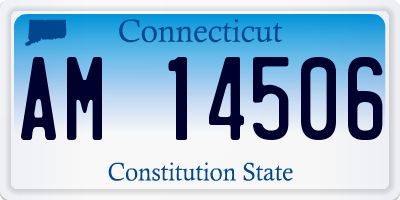 CT license plate AM14506