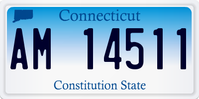 CT license plate AM14511
