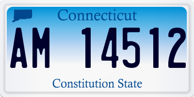 CT license plate AM14512