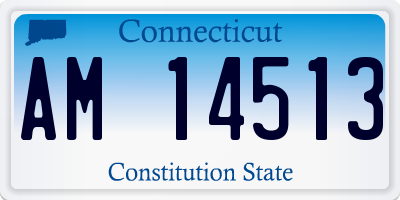 CT license plate AM14513