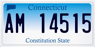 CT license plate AM14515