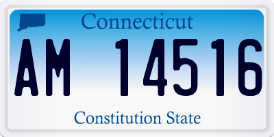 CT license plate AM14516
