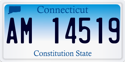 CT license plate AM14519